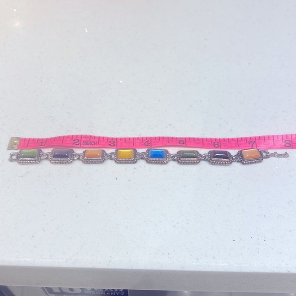 Multicolor cat eyes Stone Bracelet - Picture 6 of 7